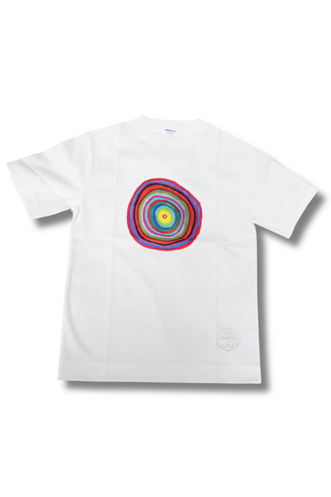 アートTシャツ『まる』_WHITE
