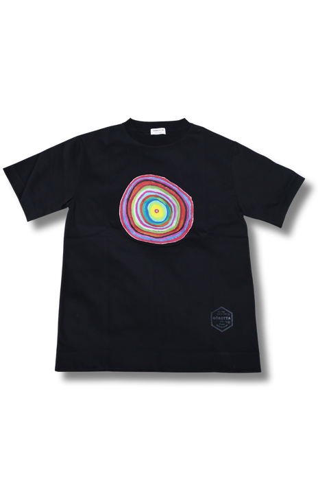 アートTシャツ『まる』_BLACK