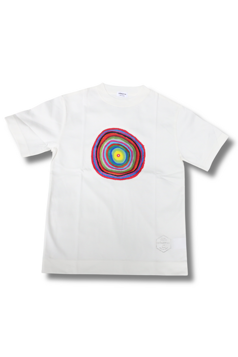 アートTシャツ『まる』＿WHITE