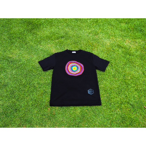 アートTシャツ『まる』＿BLACK　